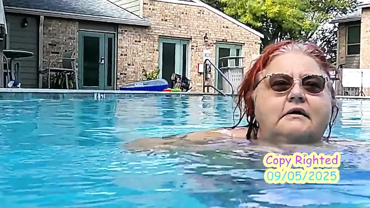 Nurse Vicki Models Her New Bikini by Pool Flashes You Then