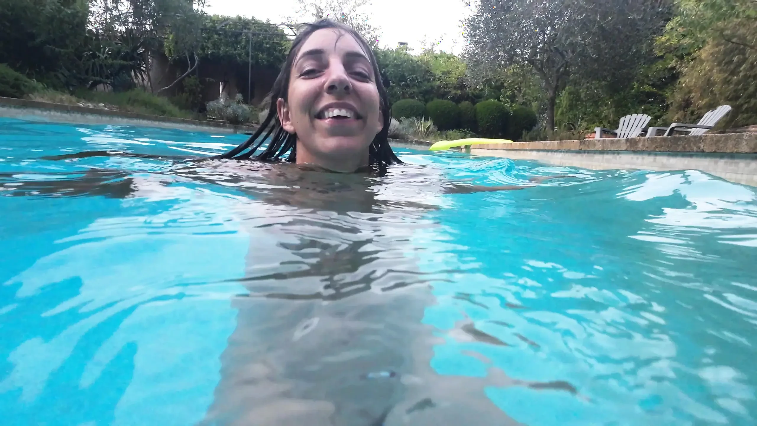 I fuck my ex-girlfriend in her new boyfriend’s pool