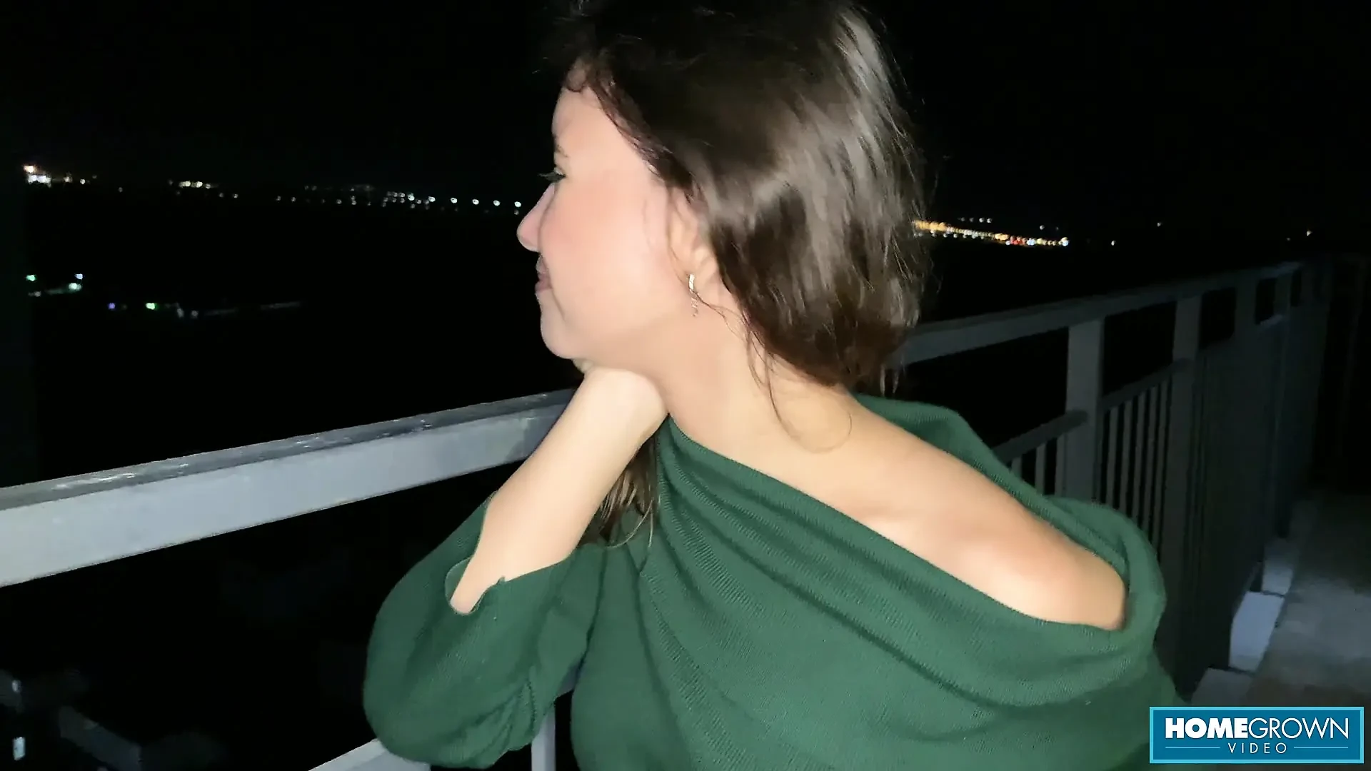 Lia Lover Gives Her Man Cock Pleasure On the Balcony And In Bed